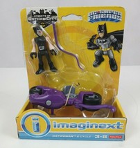 New Open Box Imaginext Catwoman &amp; Cycle DC Super Friends Streets of Goth... - $9.69