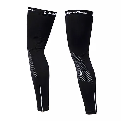 WOSAWE Unisex Thermal Fleece Cycling Leg Warmers Winter Windproof Mountain Road  - $51.37