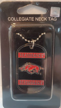 Arkansas Razorbacks Dog Tag Necklace - NCAA - £8.54 GBP