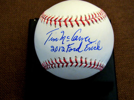 Tim Mccarver 2012 Ford Frick Cardinals Sportscaster Signed Auto Oml Baseball Mlb - £118.69 GBP