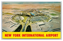 New York International Airport Artist Concept NY NYC Chrome Postcard H19 - $2.92