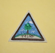 Brownie Girl Scout Try Its Badge Earth &amp; Sky Tree Roots Vest Patch Brown... - $4.77