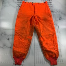 Vintage woolrich Caccia Pantaloni Uomo 38 Blaze Arancione Affliggere Worn - $46.25