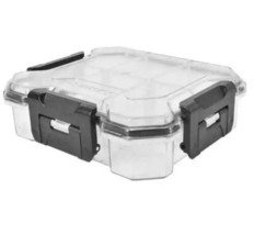 Husky 6 inch 6-Compartment Waterproof Storage Bin Small Parts Organizer - £10.10 GBP
