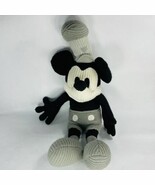 24” Mickey Mouse Knit Crocheted Steamboat Willie Plush Official Disney P... - $475.79 MXN