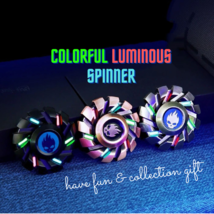 Colorful Luminous HandSpinner|Metal Luminous HandFidget|EDC Luminous Han... - £39.83 GBP
