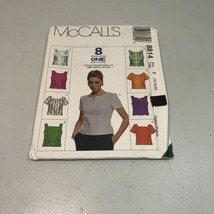 McCall&#39;s 8814 Size 16 18 20 Misses&#39; Tops Set of 8 - £10.05 GBP