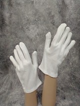 White Cotton Masquerade Gloves Costume Santa Mrs Claus Christmas Elf Clown Mime - £1.55 GBP