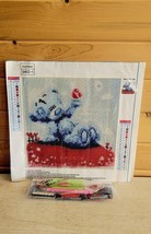 Crochet Embroidery Beads Teddy Bear Valentine Open Box - $15.74