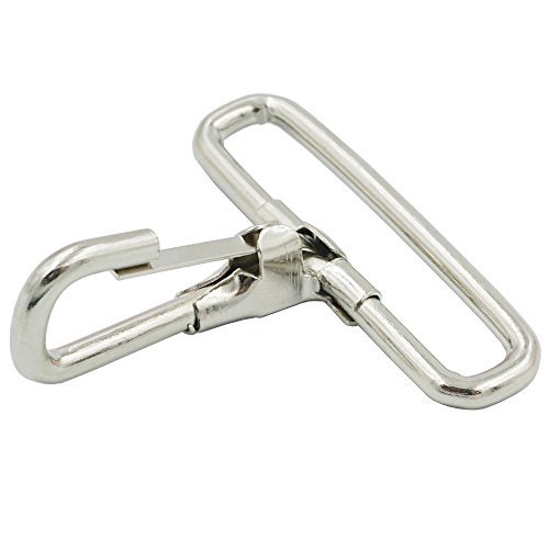 Bluemoona 20 PCS - Metal Trigger Swivel Snap Hook Clip Belt Webbing Strapping 38