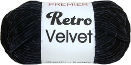 Premier Yarns Retro Velvet-Black - £14.83 GBP