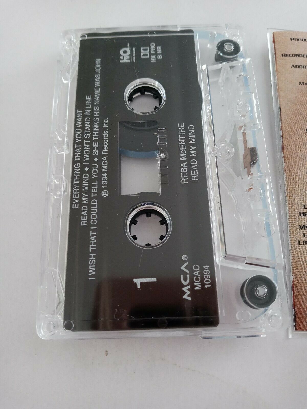 Reba Read My Mind Audio Cassette Country (1994, MCA) Item image 6