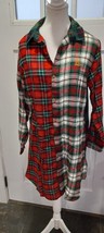 Lauren Ralph Lauren Women Lounge Sleepwear Shirt Size Medium Plaid - $15.99