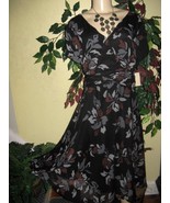 Women&#39;s Occasions Church Cruise dinner party cocktail Floral dress L XL1... - $99.99