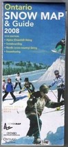 Ontario Snow Map &amp; Guide 2008 Downhill Snowboarding Cross Country Snowsh... - £7.87 GBP