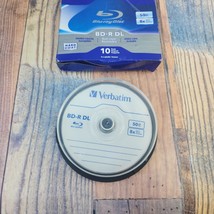 Verbatim 10 Pack 50GB BD R DL Double Layer Blu Ray Discs 8X Hard Coat St... - $876.74 MXN