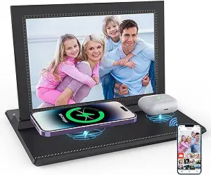 3-In-1 10.1&quot; Wifi Digital Picture Frame With Charging Station.15W For Ph... - £152.29 GBP