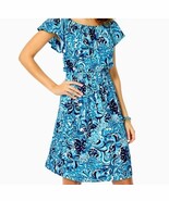 Lilly Pulitzer Claretta Flutter Sleeve Dress XL Resort White Mermazing NWT - $85.52 CAD