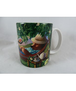 Celestial Seasonings Coffee Mug Cup Bear in Hamock Boulder Colorado coffee - $448.18 MXN