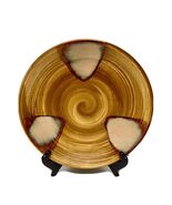 SANGO Splash Brown 12&quot; CHOP PLATE SERVING PLATTER 4951 Drip Glaze Stoneware - €18,94 EUR
