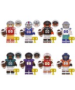 8pcs Football Players NFL Super Bowl 49ers Bills Eagles Chiefs Minifigur... - $349.55 MXN