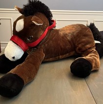 Dan Dee Collectors Choice VTG Large Brown Plush Floppy Horse Pony 24” Long - £15.12 GBP