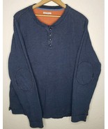 Carbon 2 Cobalt Sweater Mens Large Blue Cotton Crewneck Pullover Grandpa... - $24.62 CAD