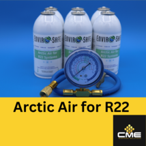 Envirosafe Arctic Air , AC Refrigerant Support (6) 4 oz cans and gauge - £87.44 GBP