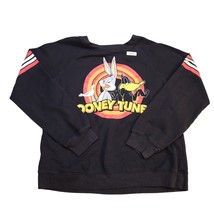 Looney Tunes Sweatshirt Womens Large 11-13 Black White Lightweight Casual - $24.63