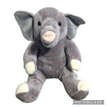 Build A Bear Classic Gray Elephant Trunk Up Plush Toy 17&quot; Stuffed Animal ©️ 2015 - £10.15 GBP