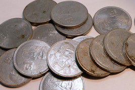 UN 1 PESO 1980&#39;s MEXICO COIN whole lot of 43 pack coins - $23.05