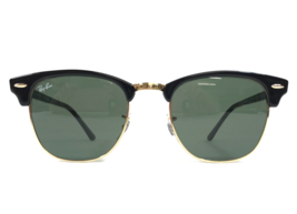 Ray-Ban Sonnenbrille RB3016 CLUBMASTER W0365 Schwarz Auf Arista W/G-15 Linsen - £95.73 GBP