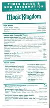 2002 walt disney world Magic Kingdom Times guide Flyer nov 10-16 - $14.80