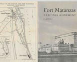 Fort Matanzas National Monument Florida Brochure 1957 - £12.46 GBP