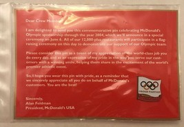 Mcdonald&#39;s Olympics Exclusive 2000 Crew Lapel Pin. Sealed! Free shipping. - $7.69