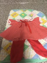 Vintage Cabbage Patch Kids Red Swing Dress &amp; Tights 1980’s CPK Clothing KT - $65.00