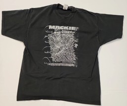 Vintage 2000 Black Mackie Running Man Audio Equipment T-Shirt - Size XL - £26.77 GBP