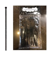 24 Glitzy black glitter Glitz cocktail stirrers Party Decor Drink Stir S... - $4.67 CAD