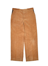 Vintage Orvis Courduroy Pants Mens 34x28 Brown Heavyweight Cotton Leathe... - £28.08 GBP