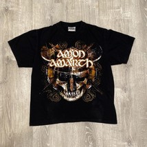 Vintage Amon Amarth TShirt Mens Size L Double Sided with Skull Logo The ... - £41.91 GBP