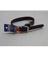 Petco Brown Leather Dog Collar, For Neck Sizes 16&quot;, Medium 4 adjustment ... - $15.83