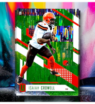 Isaiah Crowell 2017 Panini Unparalleled Lime Green Wind Chimes #43 Browns NFL - £1.07 GBP