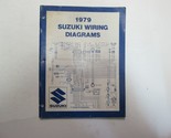 1979 Suzuki Moto N Modèles Câblage Diagrammes Manuel Worn Délavé Usine OEM - $24.98