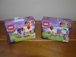 Lot of 2 LEGO Friends 41113 41114 Party Gift Shop STYLING White Bunny Ra... - $13.99