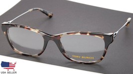 New Tory Burch Ty 2063 1559 Porchini Tortoise Eyeglasses Glasses 53-18-135 B37mm - £54.04 GBP