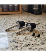 2 Pcs Controlled-Flow Wine/Liquor Bottle Pourer Spouts for 3/4&quot; Mouth, P... - $210.04 MXN