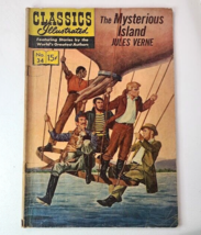 The Mysterious Island Jules Verne Classics Illustrated Comics #34 1960 - $7.87
