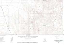 Boulder City SE, Nevada 1958 Vintage USGS Topo Map 7.5 Quadrangle Topographic - £19.17 GBP