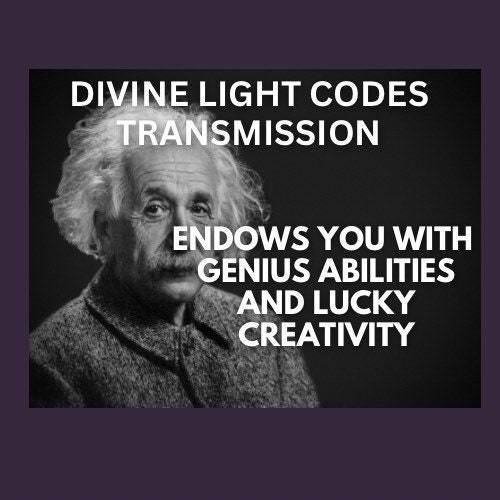 Genius Luck + Creativity Activation Divine Code Transmission Channeling ... - $6.00