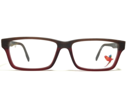 Maui Jim Eyeglasses Frames MJO2120-25D Brown Wood Grain Matte Red 57-17-145 - £74.56 GBP